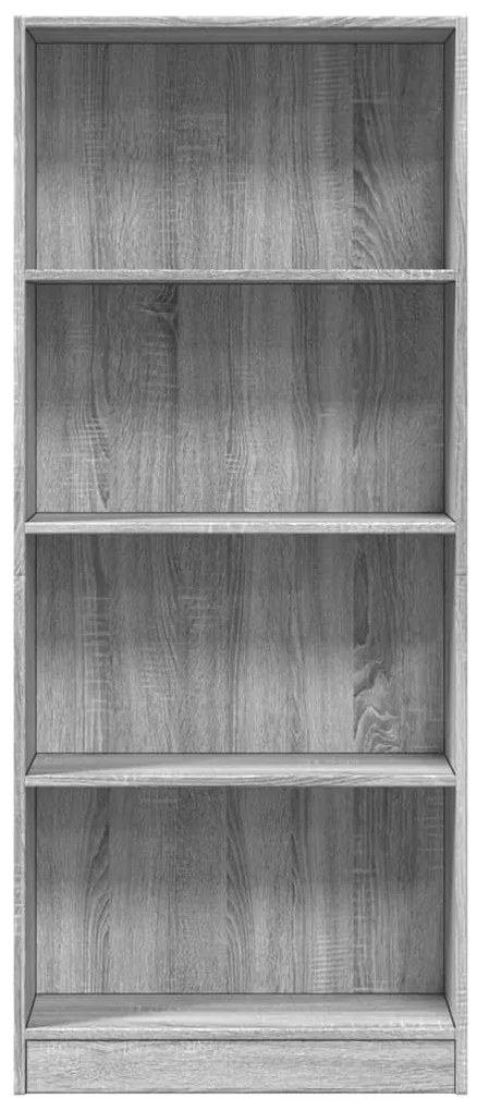 Estante 60x24x143 cm derivados de madeira cinzento sonoma