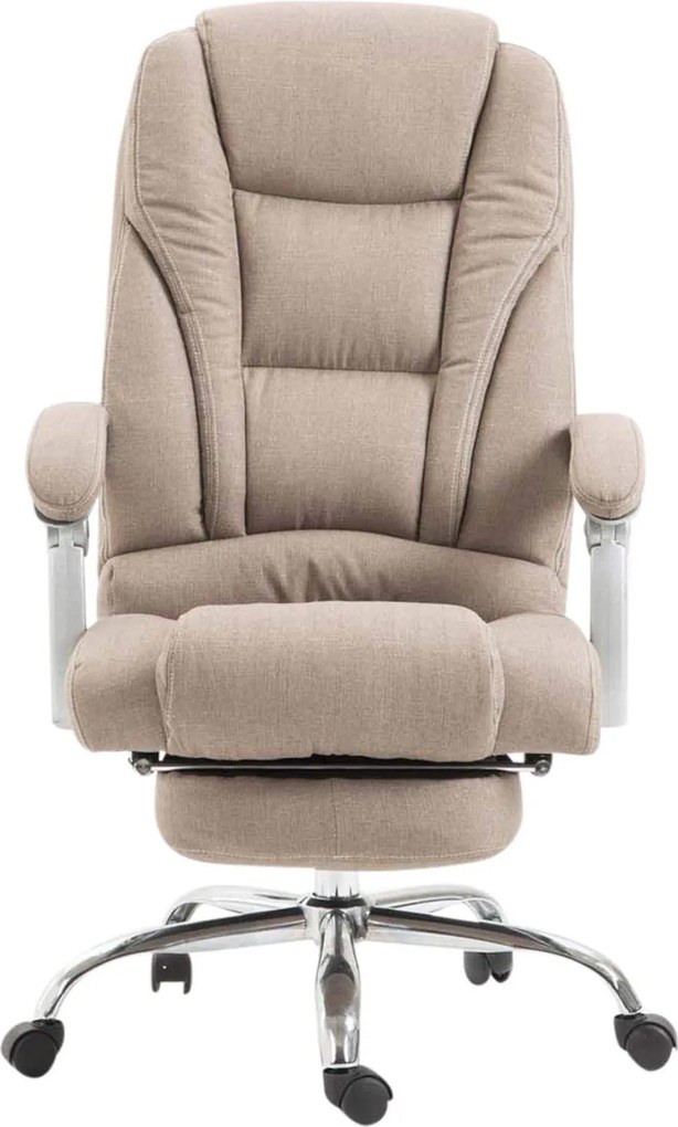 Cadeira de escritório Pacific em tecido com apoio de pé Taupe