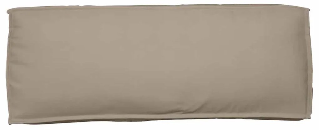 Almofada de Palete para Encosto Taupe 120x40x12 cm, Tecido Oxford
