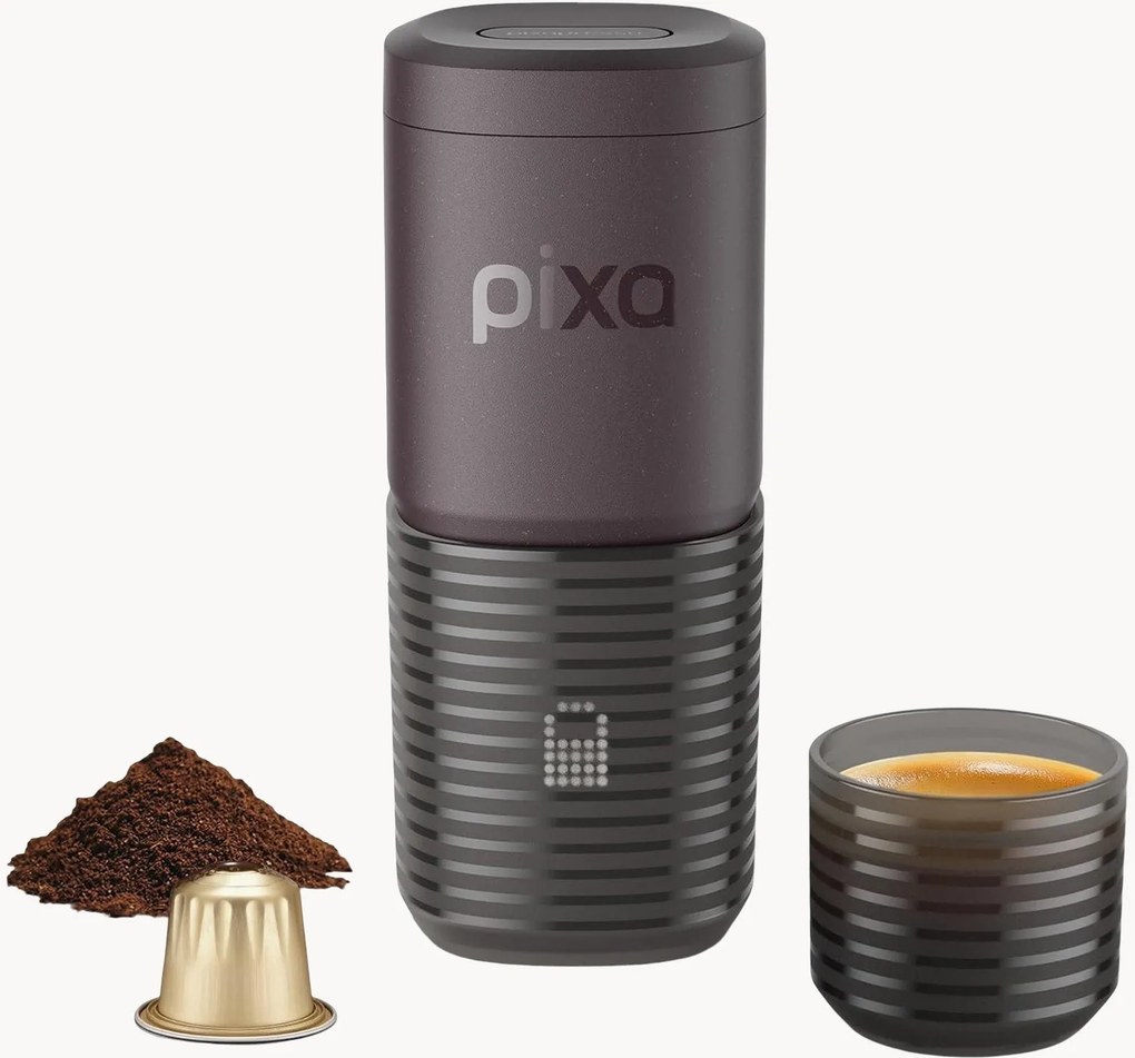 Máquina de café expresso portátil elétrica Pixapresso, conjunto de 13