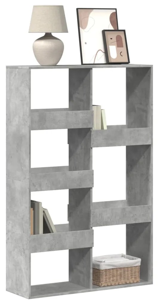 Estante 100x33x155,5 cm derivados de madeira cinzento cimento