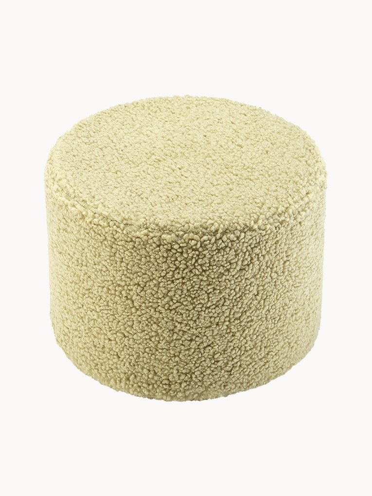 Pufe infantil em teddy Sugar, Ø 40 cm