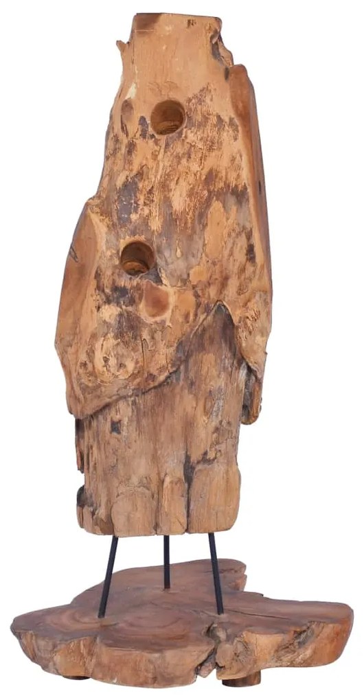 288812 vidaXL Garrafeira p/ 8 garrafas 40x30x80 cm madeira de teca maciça