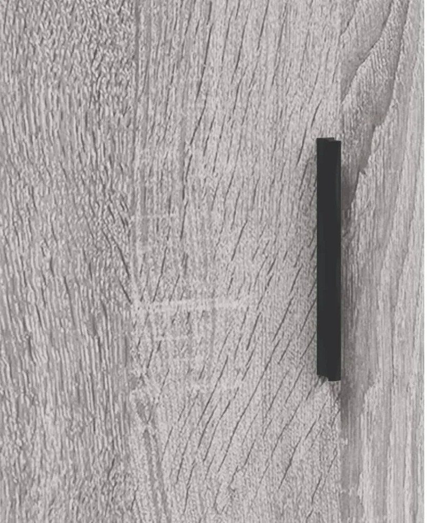 Mesa cabeceira 2pcs 40x40x50 cm madeira processada cinza sonoma