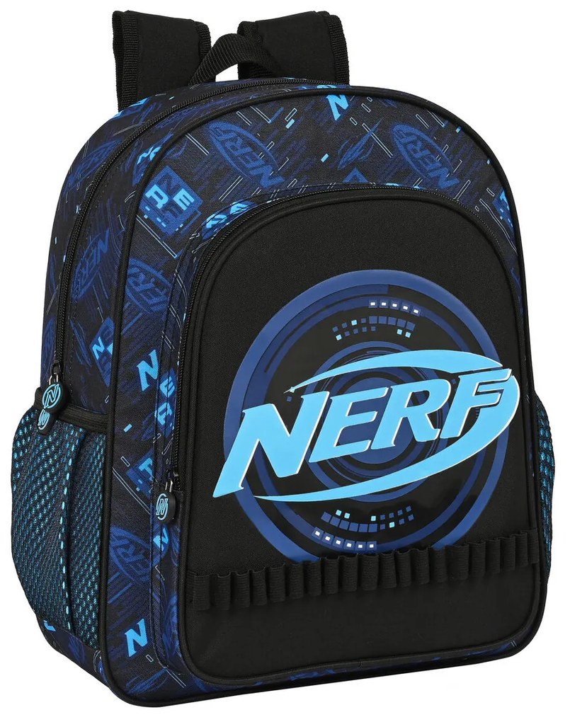 Mochila Escolar Nerf Boost Preto (32 X 38 X 12 cm)