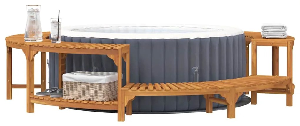 Cercas de Banheira Quente Castanho Ø255 cm