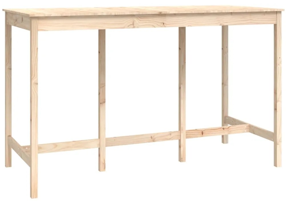 9 pcs conjunto de bar pinho maciço