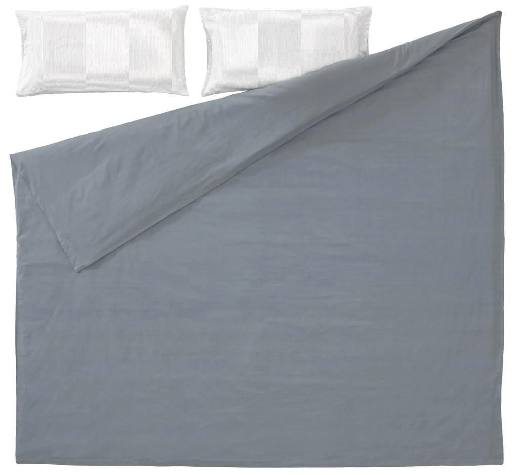 Kave Home - Set Mariel de lençol, capa edredão e capa almofada 135 x 190 cm algodão orgânico (GOTS)