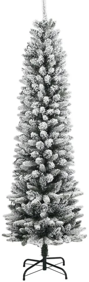 Árvore Natal artificial c/ 300 luzes LED e flocos de neve 210cm