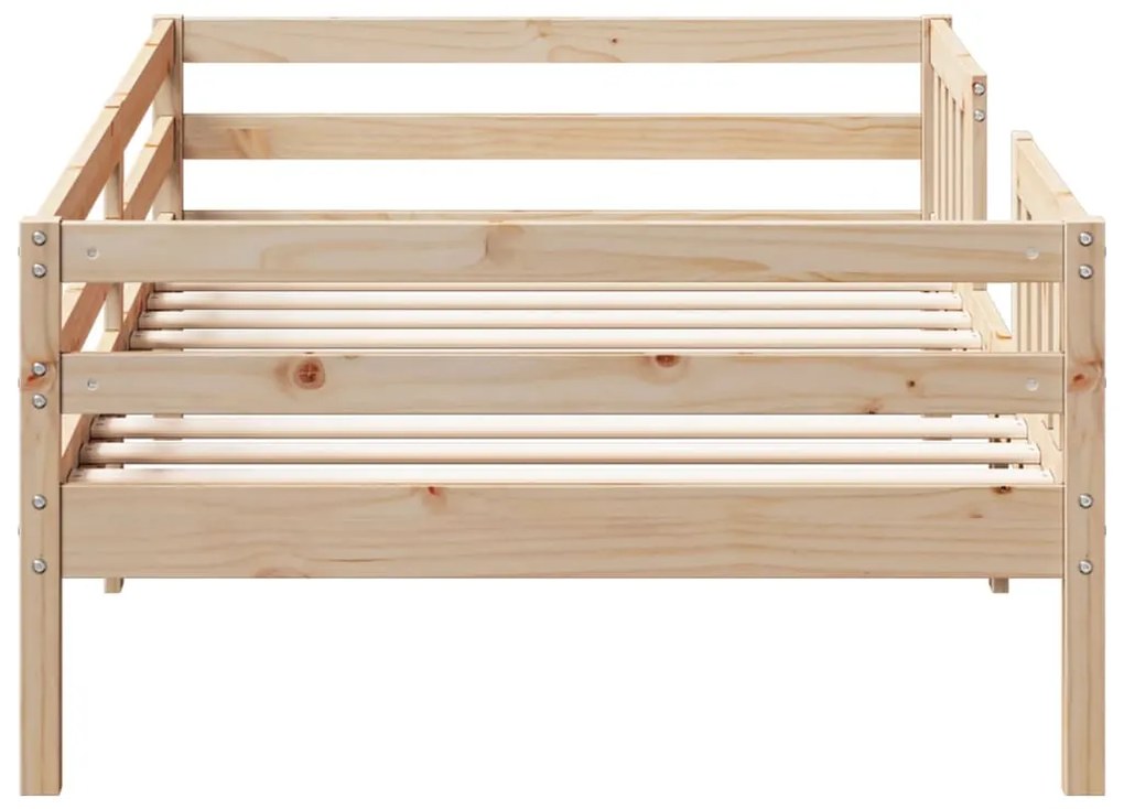 Cama sem colchão 75x190 cm madeira de pinho maciça