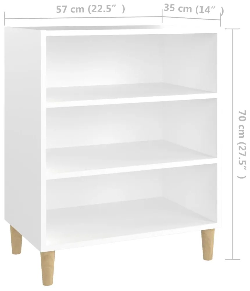 Aparador 57x35x70 cm contraplacado branco