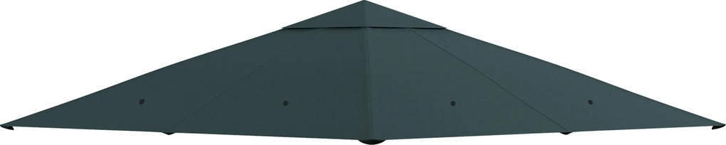 Outsunny Toldo Substituição 3x3m Pérgola Jardim 8 Orifícios Drenagem Ventilação Resistente Intempéries Cinza | Aosom Portugal