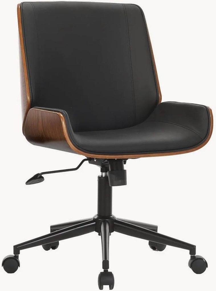 Cadeira de escritório em couro sintético Odda, com altura ajustável