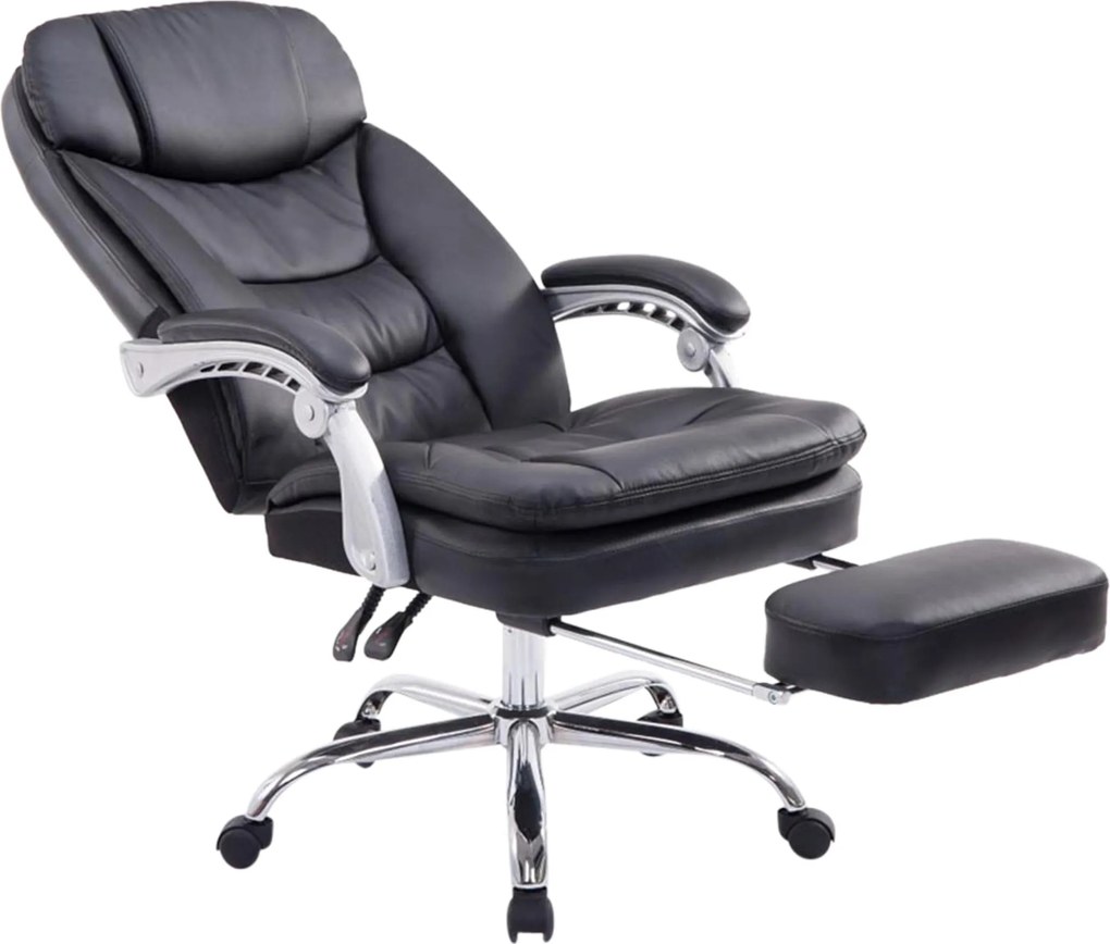 Cadeira de escritório XL Troy Couro sintético Preto