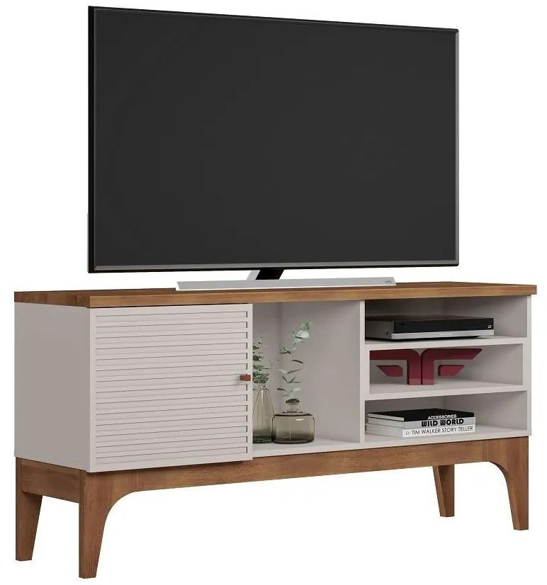 Móvel TV VENEZA, casca de ovo e matte, 136 cms.