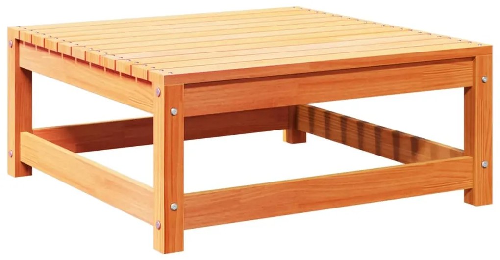 8pcs conj. sofás jardim c/ almofadões pinho maciço castanho mel