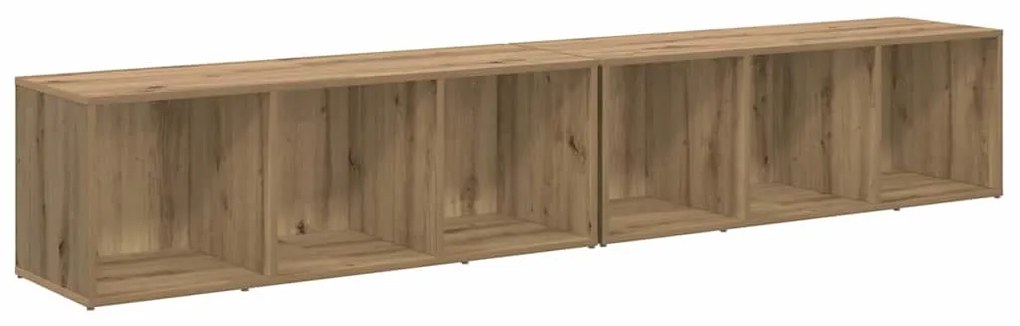 Conjunto de móvel de TV 2 pcs Carvalho Artesanal