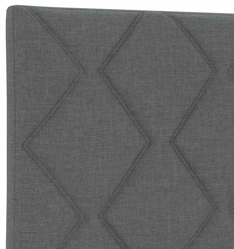 Cabeceira LED vidaXL com Design de Blocos de Diamante Cinza Escuro 100