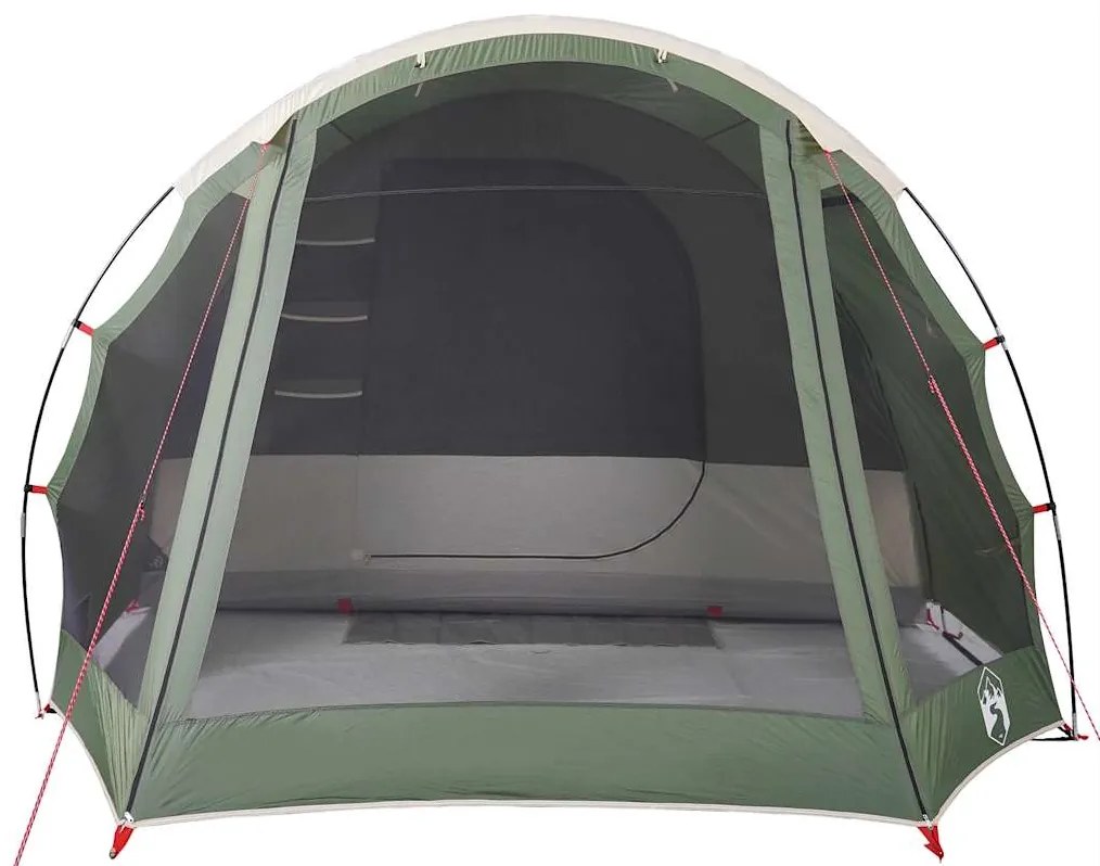 Tenda familiar túnel para 8 pessoas impermeável verde