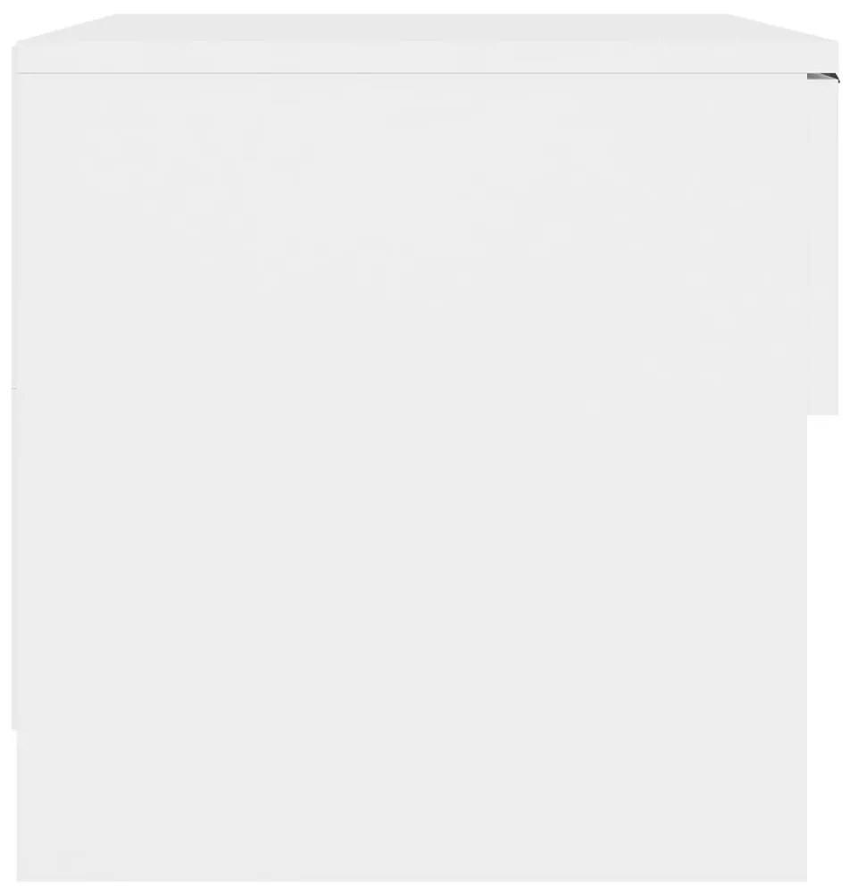 Mesas de cabeceira 2 pcs madeira processada branco