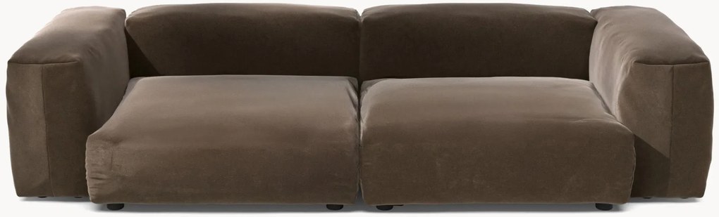 Sofá modular em veludo Vetsak (3 lugares)