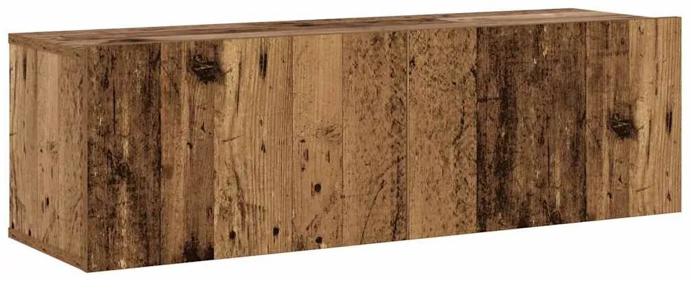 armários de TV montados na parede 6 pcs madeira velha