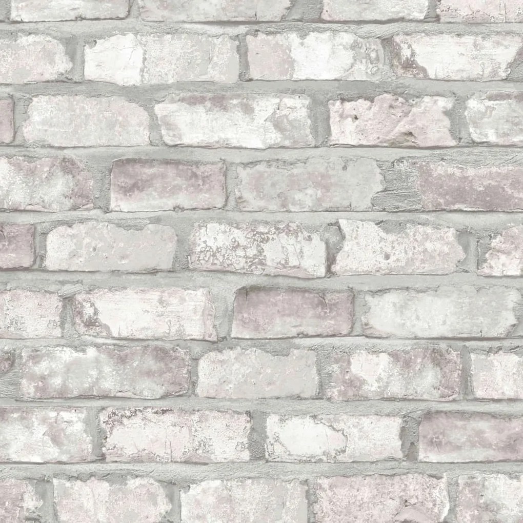 Papel de parede efeito tijolos branco EW3104