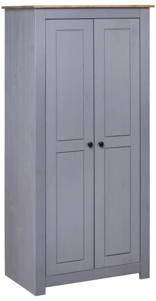Roupeiro cinzento 80x50x171,5 cm pinho Panamá maciço