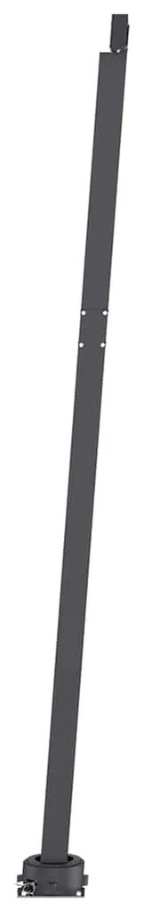 Toldo automático com LED e sensor de vento 450x300 cm antracite