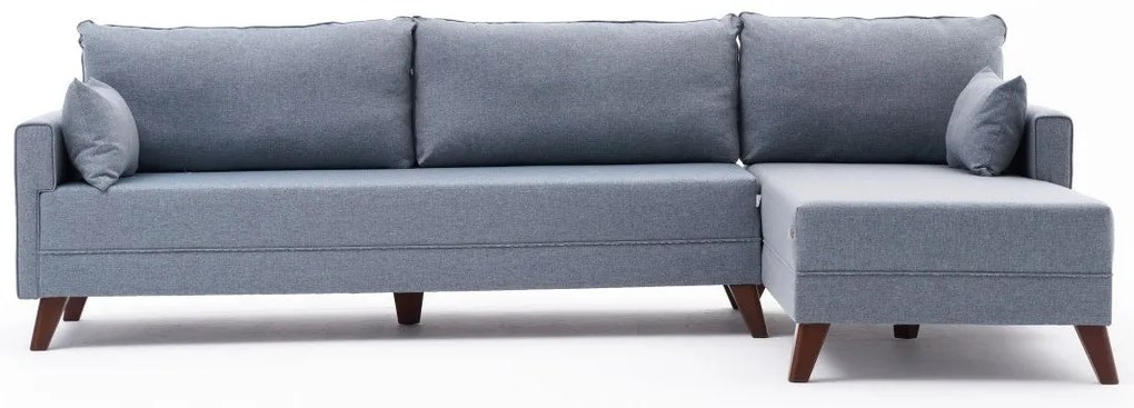 Sofá de Canto Bella – Azul – 275 cm x 85 cm x 165 cm