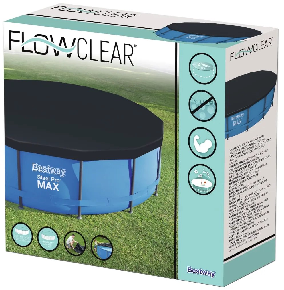 Bestway Cobertura de piscina Flowclear 457 cm