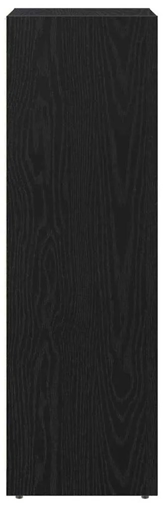 Armário de Casa de Banho vidaXL Preto Carvalho 30x30x95 cm Madeira de