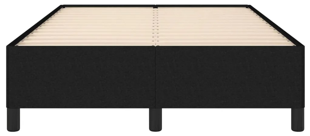 Estrutura de cama sem colchão 120x200 cm tecido preto