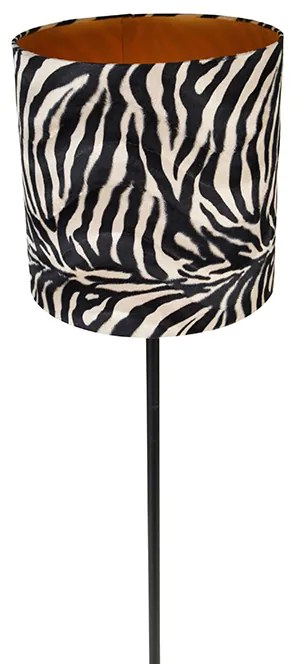 Candeeiro de pé moderno preto abajur zebra de 40 cm - SIMPLO Moderno