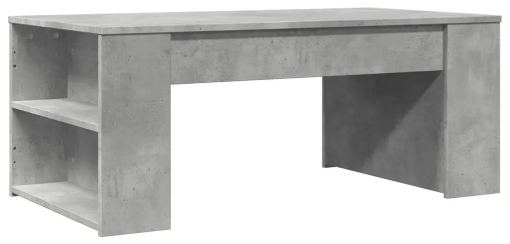 Mesa de centro 102x55x42 cm madeira processada cinza cimento
