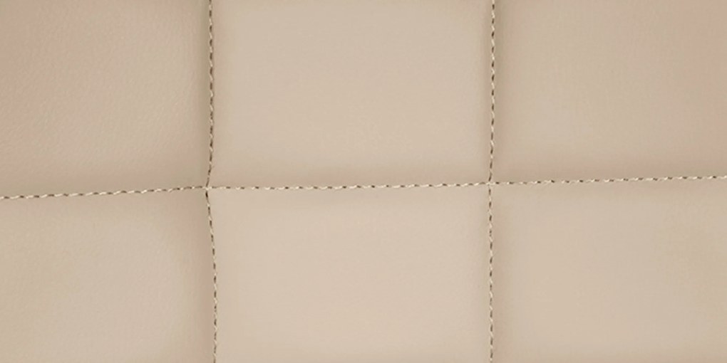 Conjunto de 2 bancos de bar Tover em couro sintético creme