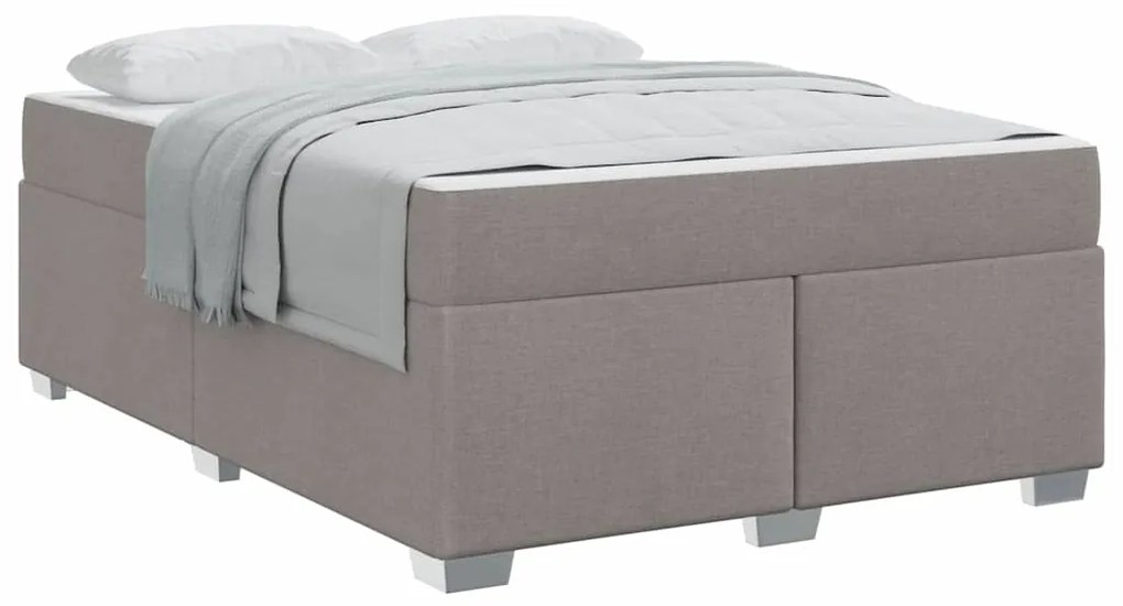 Estrutura da Cama Cinzento-acastanhado 160 x 200 cm tecido