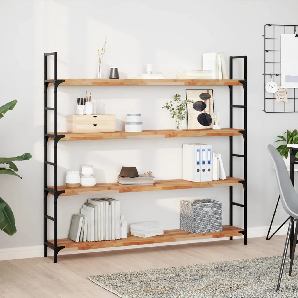 vidaXL Prateleira flutuante 140x20x4cm acácia maciça acabamento a óleo