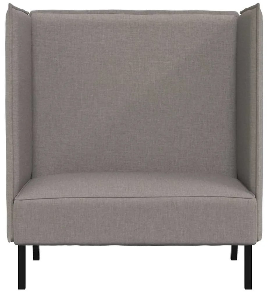 Sofá Alto Taupe 109x56x121 cm Tecido