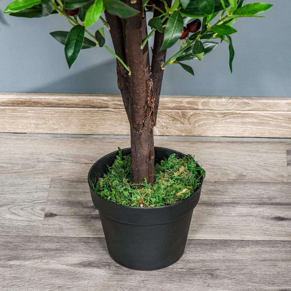Planta Artificial com Altura 120cm Oliveira Artificial com 1080 Azeito
