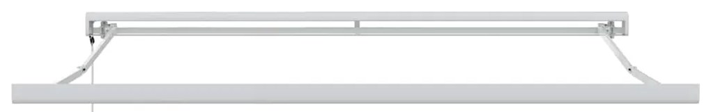 Toldo Retrátil Automático Listrado Vermelho e Branco 350x250 cm
