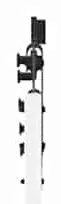 Conjunto de Porta Deslizante vidaXL Branco 83x211 cm Madeira Sólida Pi