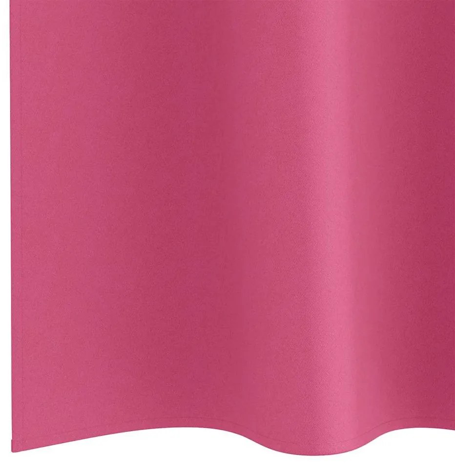 Cortinas 2 pcs Rosa Brilhante 225 x 140 cm Poliéster