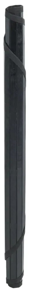 Tapete redondo 100 cm bambu preto