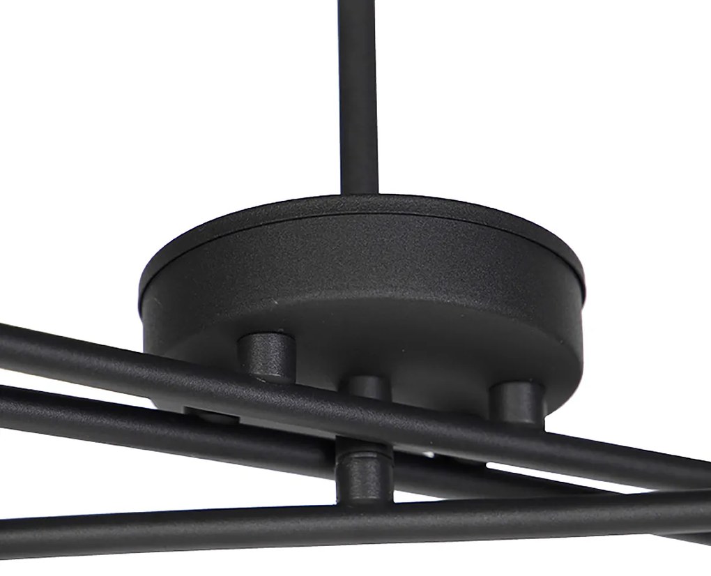 Candeeiro de suspensão inteligente preto ajustável incl. 6 Wifi B35 - Lofty
