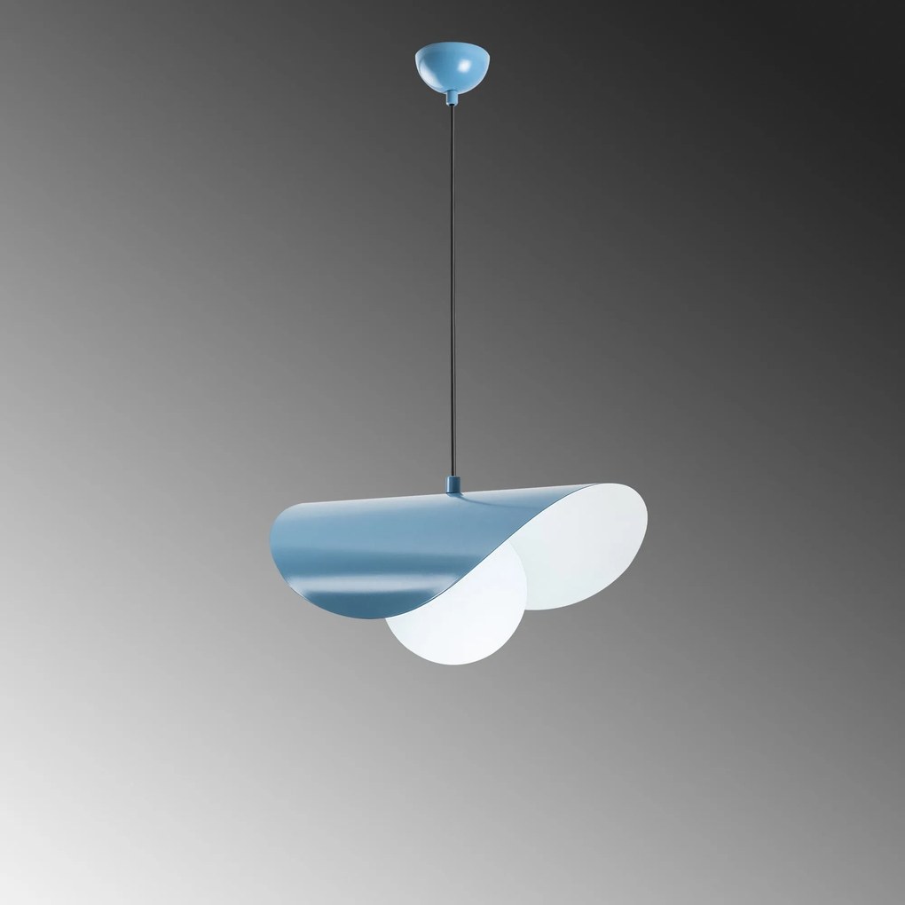 Candeeiro de Teto Vatoz – Azul Claro – 40 x 25 x 15 cm