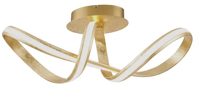 Candeeiro de tecto design dourado LED - BELINDA Design