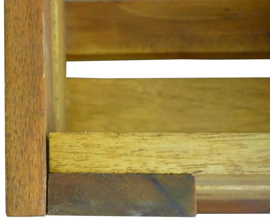 Conjunto de caixas para maçãs 2 pcs madeira de acácia maciça