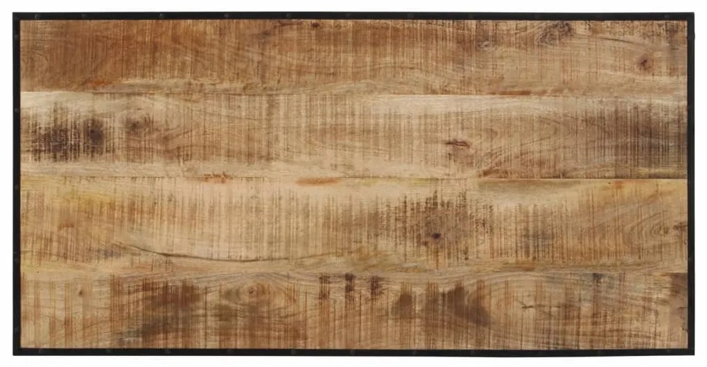 Mesa de bar 110x55x107 cm madeira de mangueira áspera maciça