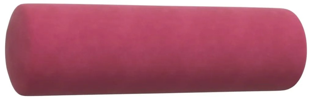 4pcs conjunto sofás c/ almofadões e rolos veludo vermelho tinto